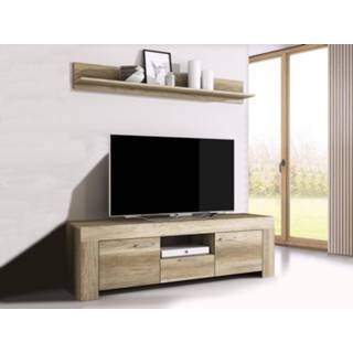 👉 Grijs Tv-meubel set SKYLINE 2 deuren 1 lade country 5400551419965
