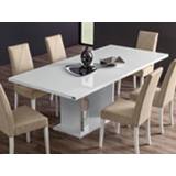 👉 Eettafel wit LIZZO 180>225 cm hoogglans 5400551409775 5400943149326