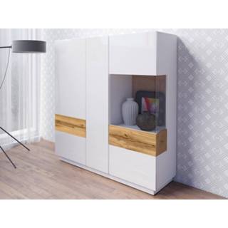 👉 Commode eik Hoge SILAC 3 portes blanc/wotan zonder verlichting 5400551302748 5400943158571