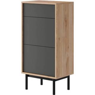 👉 Schoenen kast eik Schoenenkast BAZZA 2 deuren 1 lade jackson eik/grafiet 5400551418357 5400943147285