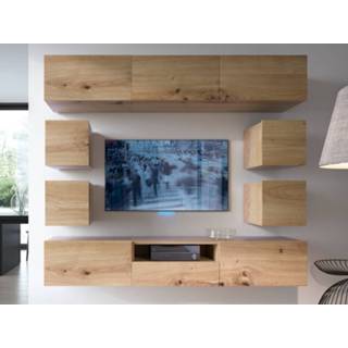 👉 Eik TV-meubel set ENJOLY 9 deuren en 1 lade artisan 5400551373854