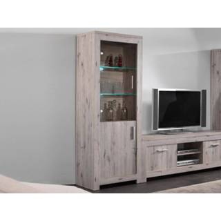👉 Vitrine kast eik Vitrinekast POSEIDON 2 deuren wellington 5400551281081 5400943159714