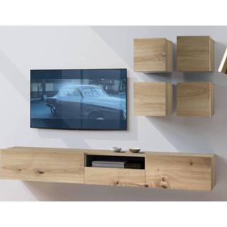 👉 Eik Tv-meubel set ENJOLY 6 deuren en 1 lade artisan 5400551373908