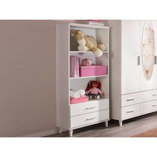 👉 Boeken kast wit Boekenkast AIDA 3 vakken en 2 lades 5400551271310 5400943133790