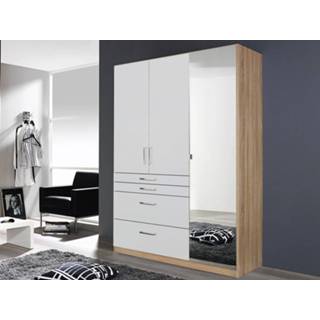 👉 Spiegel wit Kast HARBOR 3 deuren 4 lades sonoma/wit met 5400551300577 5400943118186