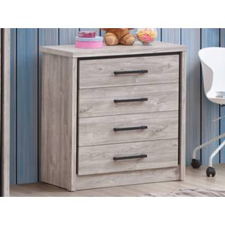 👉 Commode eik grijze ELZA 4 lades 5400551373588 5400943130201