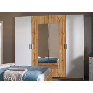 👉 Sneeuwwit eik Kast BORO 4 deuren sneeuwwit/wotan 5400551403438 5400943119909