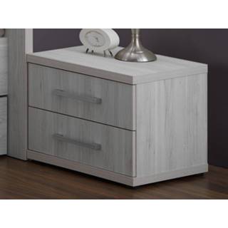 👉 Nachtkastje eik grijze ERULA 2 lades lichtgrijze 5400551321022 5400943127768