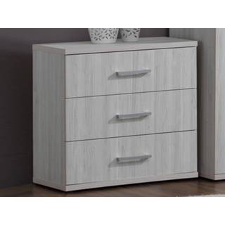 👉 Commode eik grijze ERULA 3 lades lichtgrijze 5400551368799 5400943129823