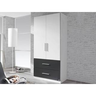 👉 Spiegel wit Kast ALVARO 2 deuren lades wit/metaalgrijs zonder 5400551308962 5400943118568