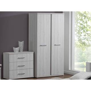 👉 Eik grijze Kast ERULA 2 deuren lichtgrijze 5400551321114 5400943119350