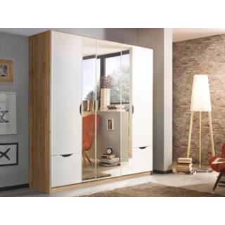 👉 Wit eik Kast BALADE 5 deuren 2 lades wit/wotan zonder frame 5400551307453 5400943116809