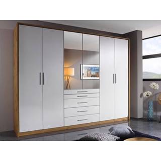👉 Eik wit Kast WEINA 6 deuren 5 lades 271 cm alpine wit/wotan 5400551397652 5400943117400