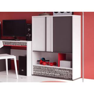 👉 Commode wit PHILOPY 2 deuren 1 lade wit/grafiet 5400551327420 5400943140057