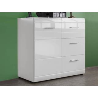 👉 Dressoir wit PITTA 1 deur 3 lades hoogglans 5400551307057 5400943174069