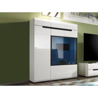 👉 Dressoir HERCULE 2 deuren wit/hoogglans wit zonder led