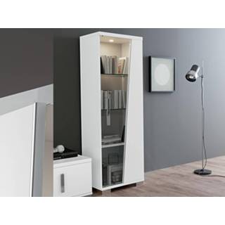 👉 Vitrine kast wit Vitrinekast LIZZO 1 deur hoogglans 5400551409751 5400943175226