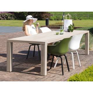 👉 Eettafel grijs teak Rechthoekige JACOBINE 300 cm lichtgrijs 5400551294210 5400943179798