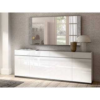👉 Dressoir wit MIRAS 4 deuren hoogglans wit/beton 5400943204995
