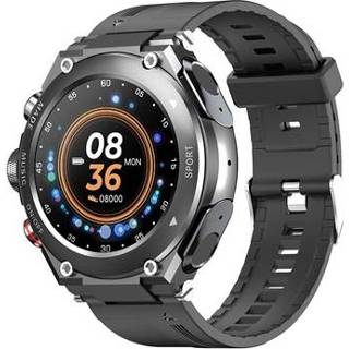 👉 Smartwatch zwart Lemfo T92 met TWS Oortelefoon - iOS/Android 5712580126654