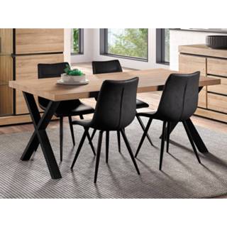 👉 Eettafel eik LIEZE 170 cm franse met X-poten 5400943202038