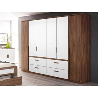 👉 Wit Kast BERNIE 6 deuren en 4 lades walnoot/wit 5400551263469 5400943109481