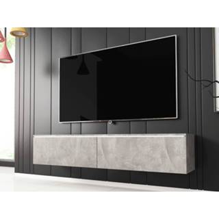 👉 Klap deur TV-meubel DUBAI 2 klapdeuren 140 cm beton zonder verlichting 5400551295460 5400943104486