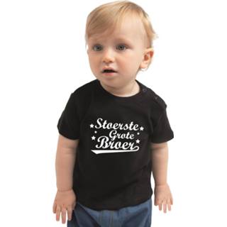 👉 Shirt zwart baby baby's jongens Stoerste grote broer kado voor babys /