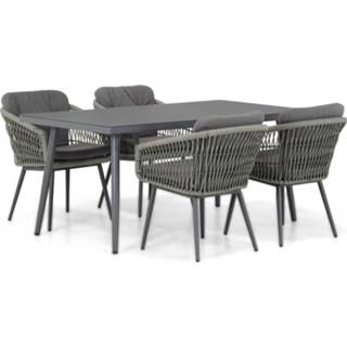 👉 Tuinset rope dining sets grijs-antraciet Anthracite Lifestyle Western/Valencia 170 cm 5-delig 7434220180175