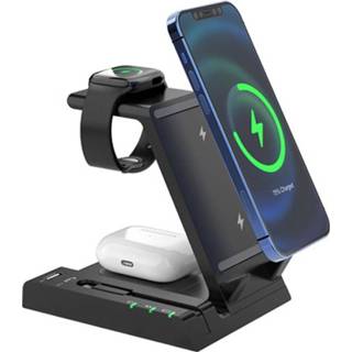 👉 Oplaadstation zwart 6-in-1 W2 - iPhone, AirPods, Apple Watch 5712580126449