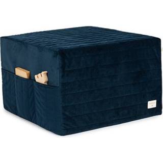 👉 Matras blauw active Nobodinoz opvouwbaar velvet - night blue 8435574921192
