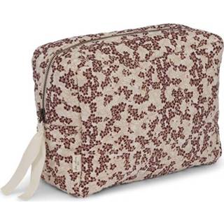 👉 Toilettas rood active Konges sløjd winter leaves dark red - 19 cm 5712982700148