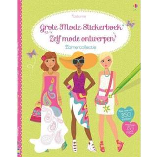 👉 Stickerboek active Uitgeverij usborne grote mode zelf ontwerpen zomer 9781409579106