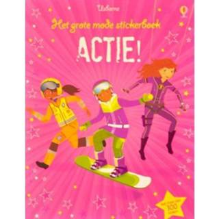 👉 Stickerboek active Uitgeverij usborne het grote mode actie! 9781409565413