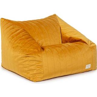 👉 Zitzak geel active Nobodinoz chelsea velvet - farniente yellow 8435574921109