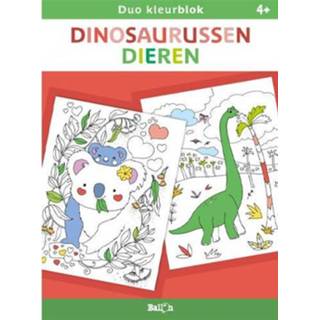 Dinosaurus active Uitgeverij ballon duo kleurblok dinosaurussen en dieren 9789403222042