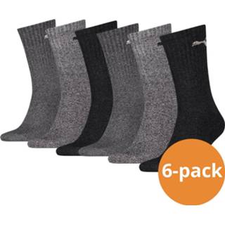 👉 Sportsokken antraciet grijs unisex Puma Antraciet/Grey 6-pack-35/38 5901453730252