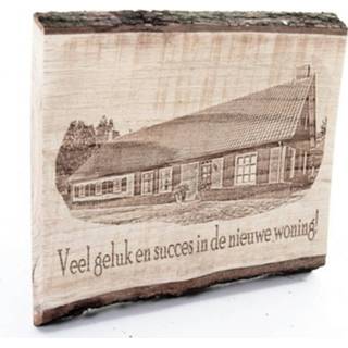 👉 Eikenplank active Eiken plank met Gepersonaliseerde Foto en Tekst± 25 cm