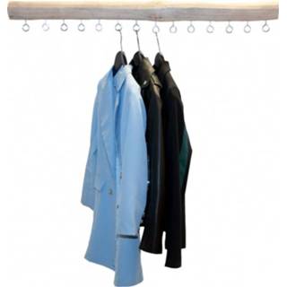 👉 Garderobe hout active Hout, 14 zilverkleurge haken 1 m 7442954871832