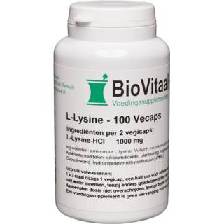 👉 Voedingssupplementen gezondheid Biovitaal L-Lysine 500mg Capsules 8718347350802
