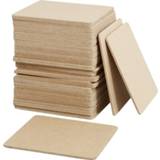 👉 Onderzetter bruin MDF hout 200x hobby knutsel onderzetters 10 cm