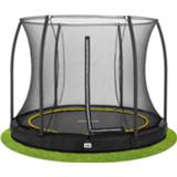 👉 Trampoline zwart active Salta Comfort Edition Ground met Veiligheidsnet - 213 cm 8719425453927