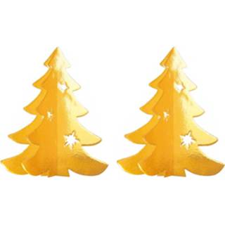 👉 Kerstboom 3x stuks hangdecoratie brandvertragend