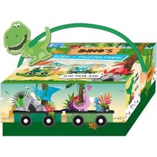 👉 Lantaarn active publishers rijmpjesboek en puzzeltrein dino's 9789463545884