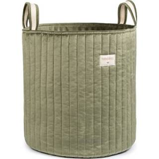 👉 Opbergmand donkergroen active Nobodinoz savanna velvet - olive green 8435574920706