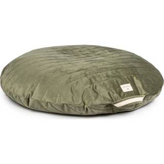 👉 Poef active Nobodinoz sahara velvet - olive greenØ 90 cm 8435574920645