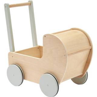 👉 Houten poppenwagen naturel hout Kid's Concept 7340028731016