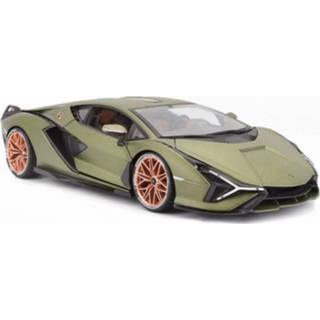 👉 Modelauto groen metaal kinderen Lamborghini Sian schaal 1:24/21 x 8 5 cm