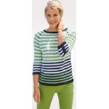 👉 Trui groen zeer comfortabel vrouwen gestreept MONA Groen::Marine::Wit 4055707960825