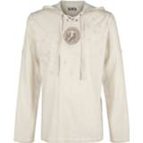 👉 Longsleeve zwart beige mannen m Black Premium by EMP - Long-Sleeve Shirt with Hood met lange mouwen 4064854235298